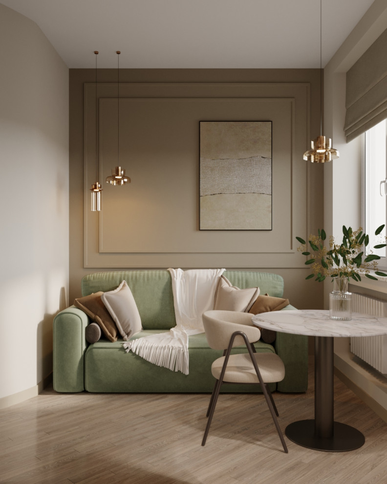 Современный дизайн-проект в пастельных тонах