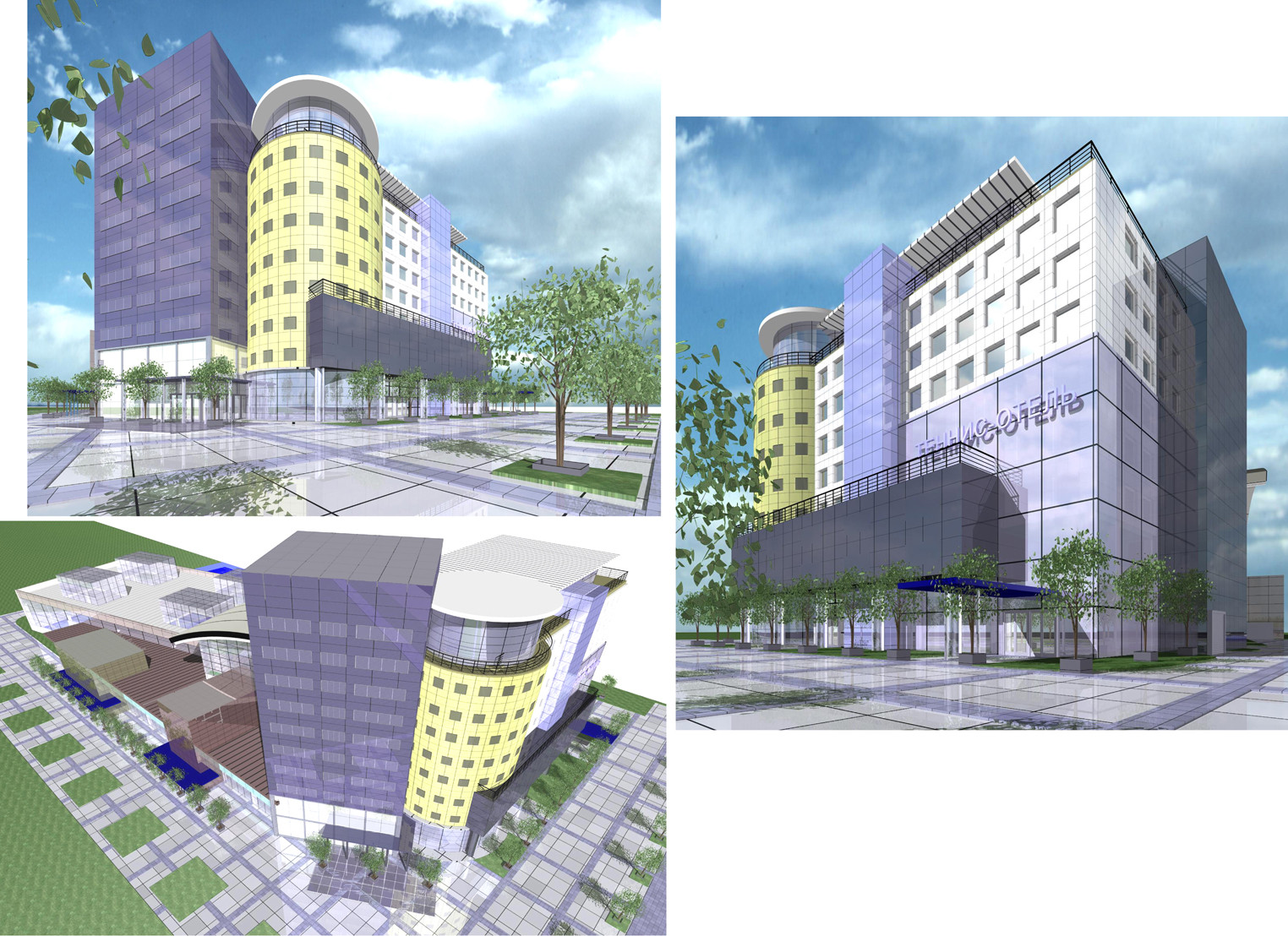 Эскизные проекты офисных зданий в г.Екатеринбурге