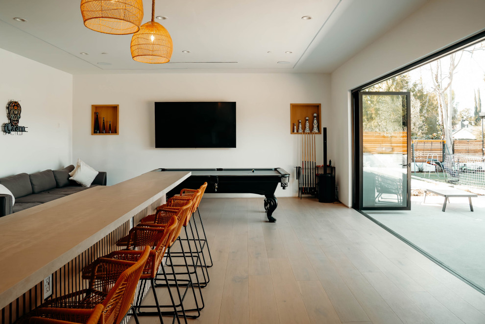 Woodland Hills Custom Home - Contemporary - Family Room - Los Angeles ...