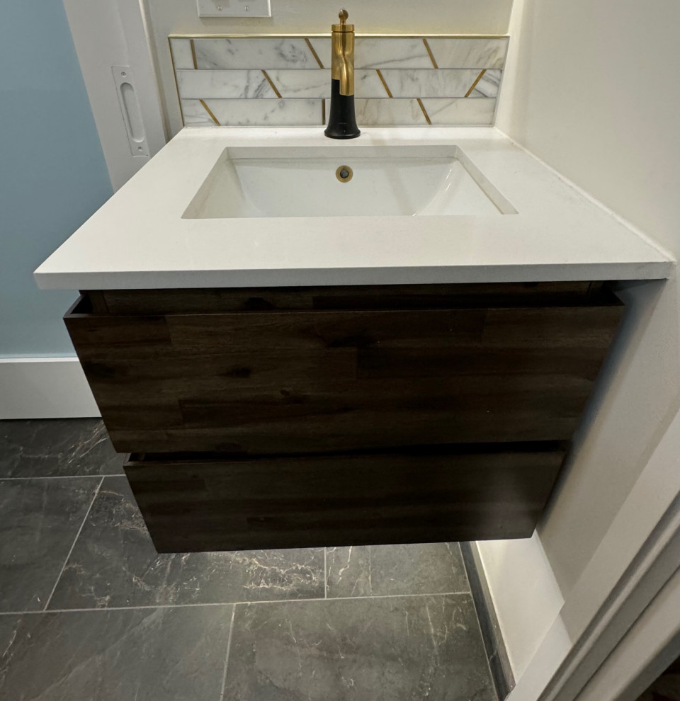 Calming Master Bathroom in Alameda