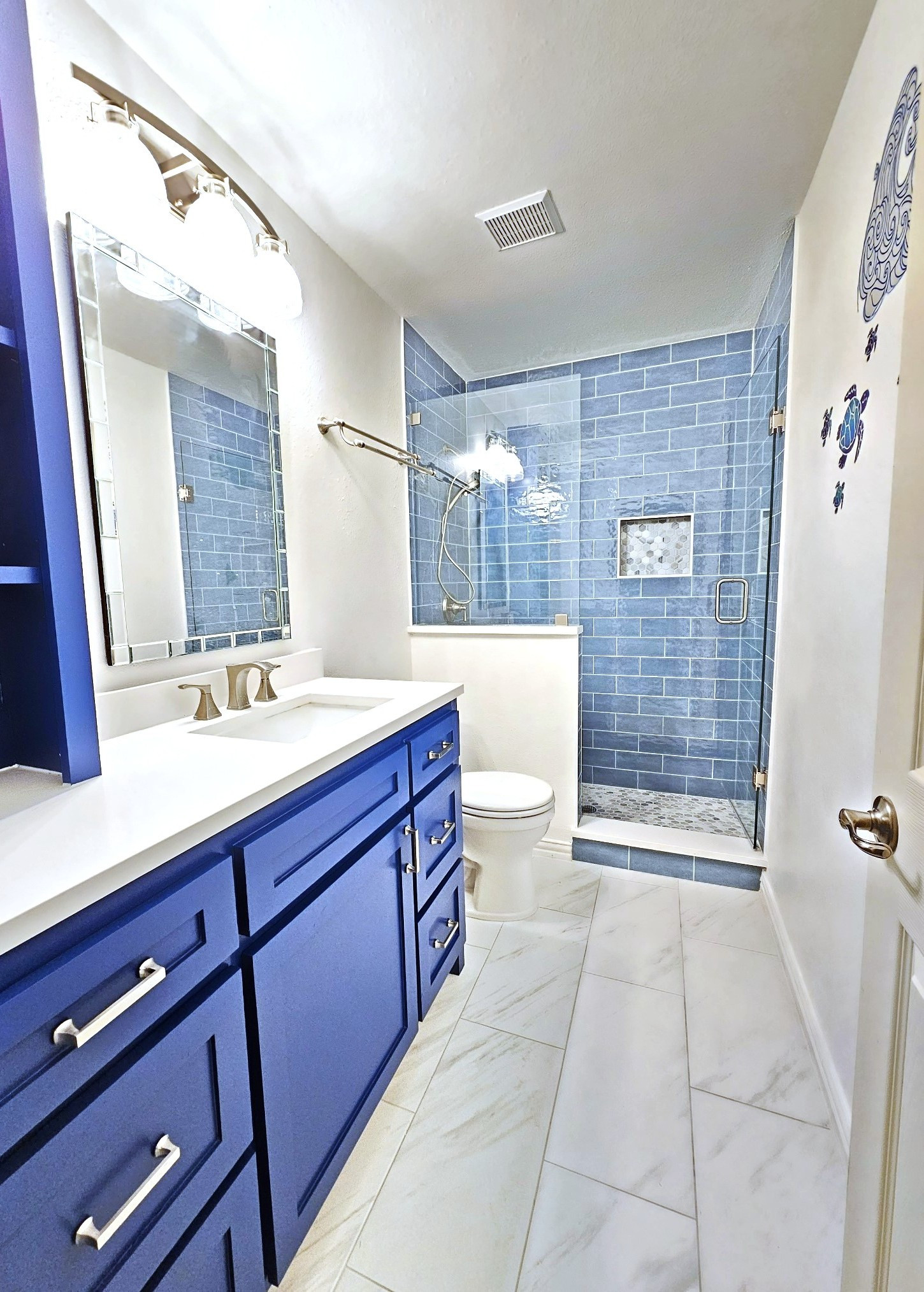 Frisco TX - Jennifer Full Guest Bathroom Remodeling