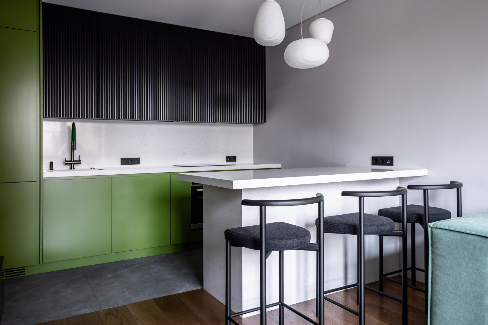 Современный интерьер квартиры 60 м2 в ЖК Академика Павлова 28