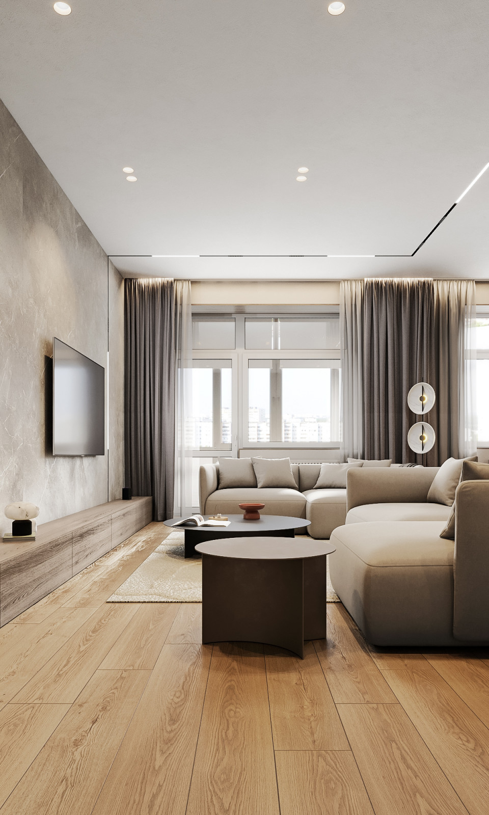 Просторная гостиная