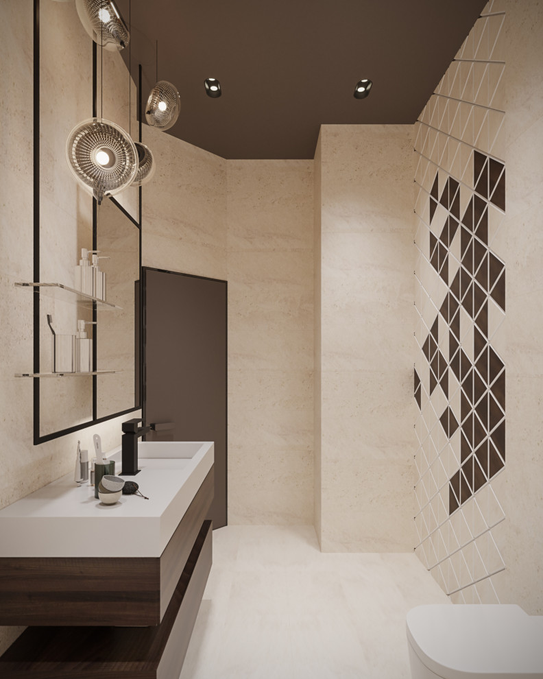 Студия в современном стиле  в колониальных тонах