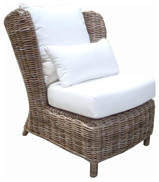 Padmas Plantation Majorca Lounge Chair, Kubu Gray
