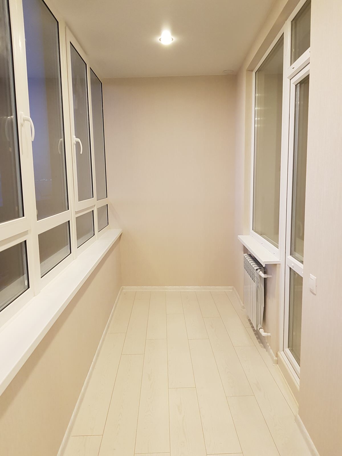 Отделка балкона под кабинет