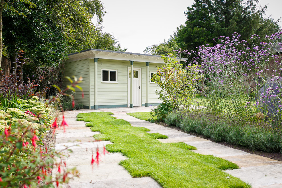 Design ideas for a traditional detached garden shed in Manchester.