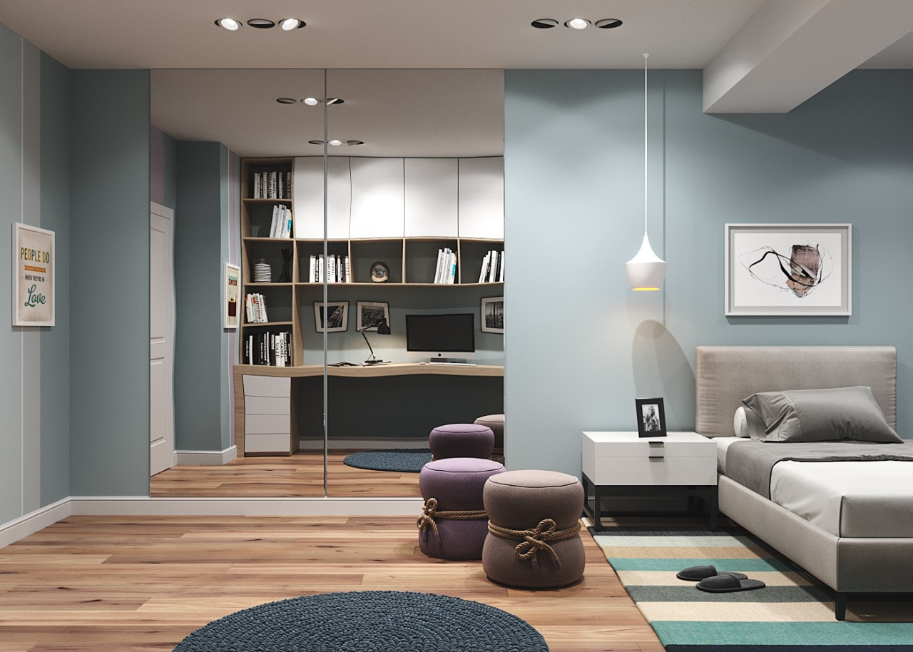 Дизайн интерьера 2комнатной квартиры 75 м2