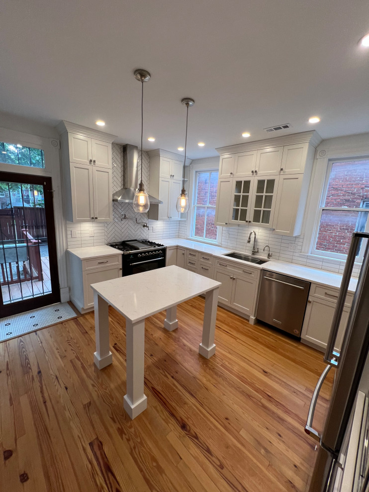 Mt. Pleasant kitchen in NW DC row home