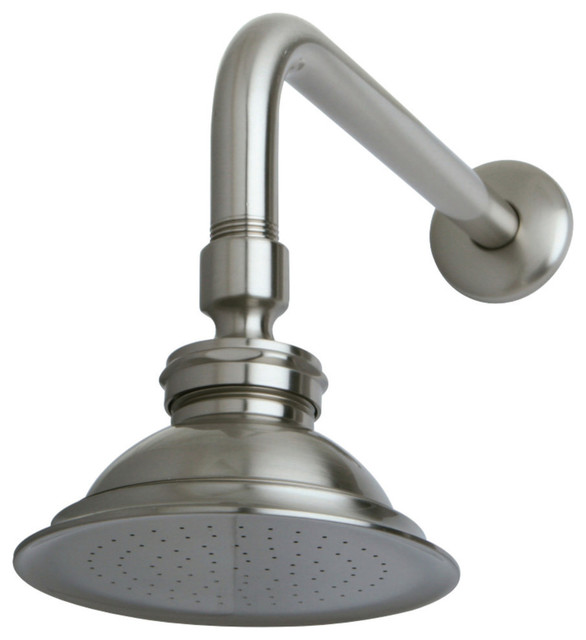 Kingston Brass Shower Head With 12" Shower Arm Combo Contemporary