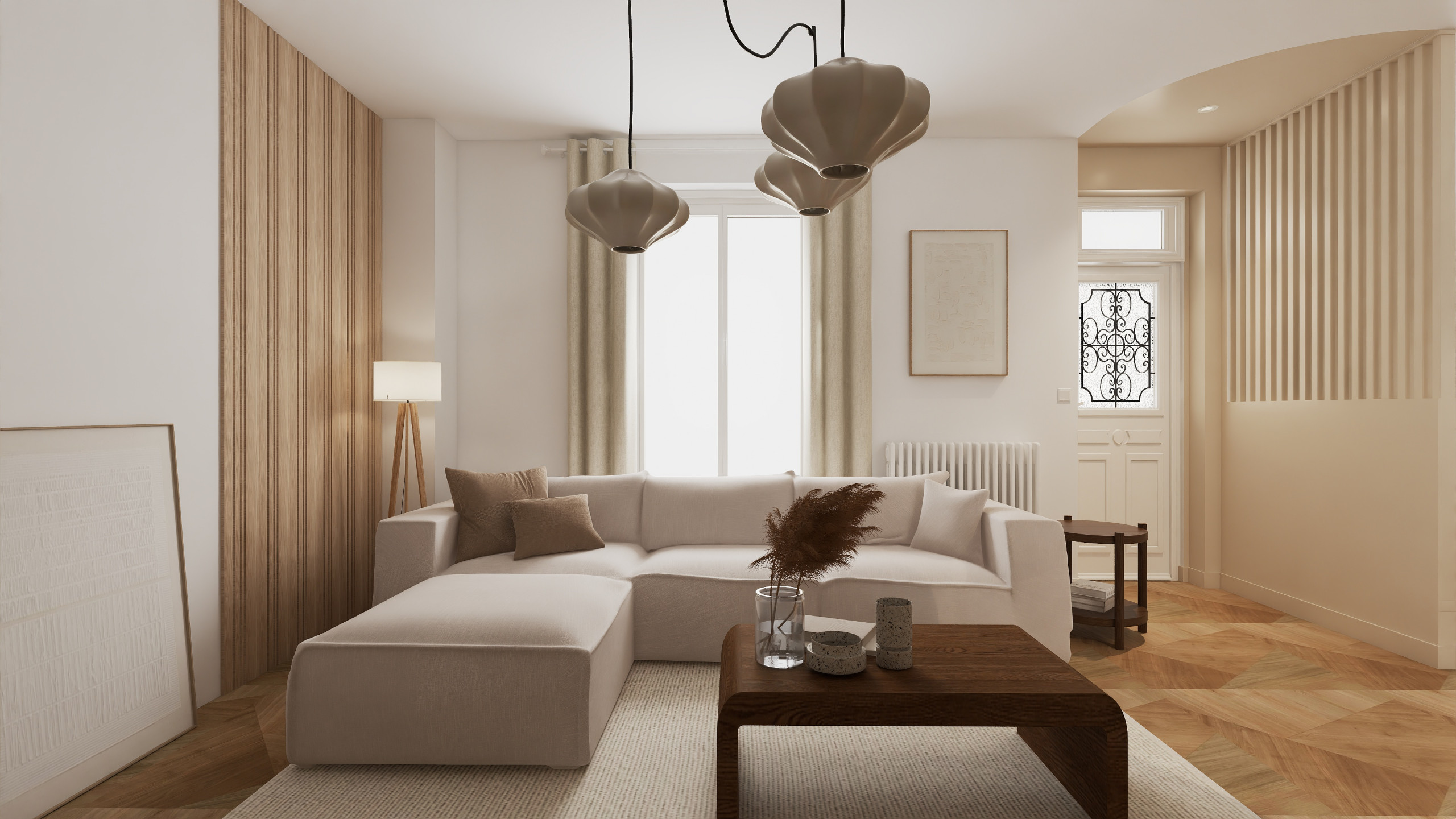 Projet Foch - pièce de vie et cuisine