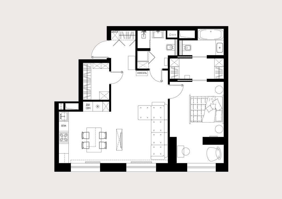 ЖК Родной город 64м2