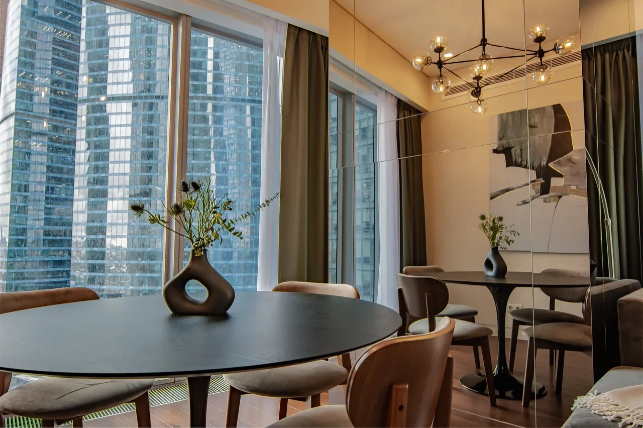 Дизайн интерьера апартаментов в башне ОКО, Москва-Сити (80 м2)