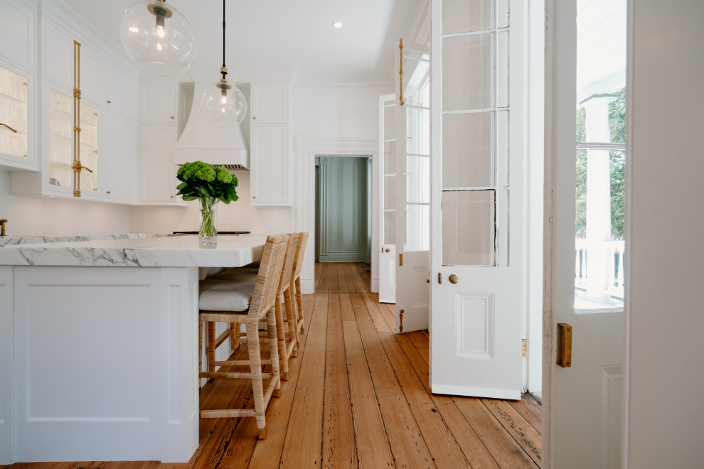 Island Seating for Three Transitional Kitchen Charleston by