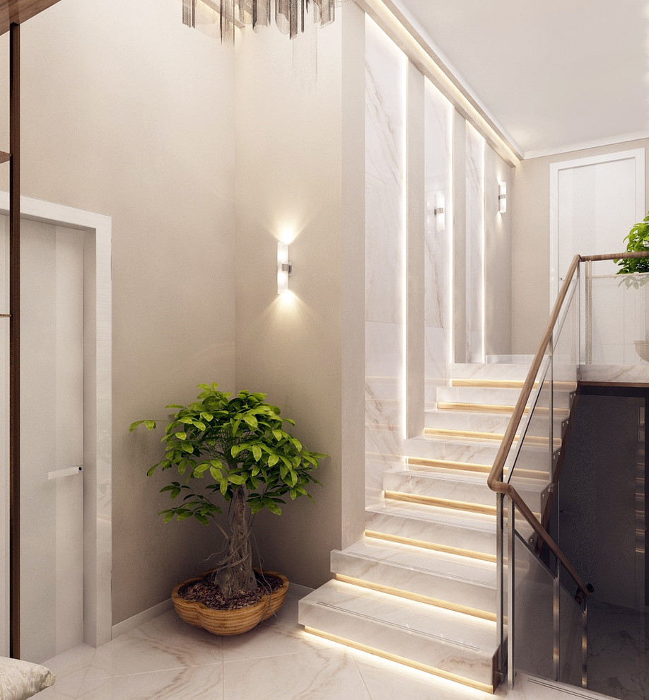 Двухэтажный дом в современном стиле