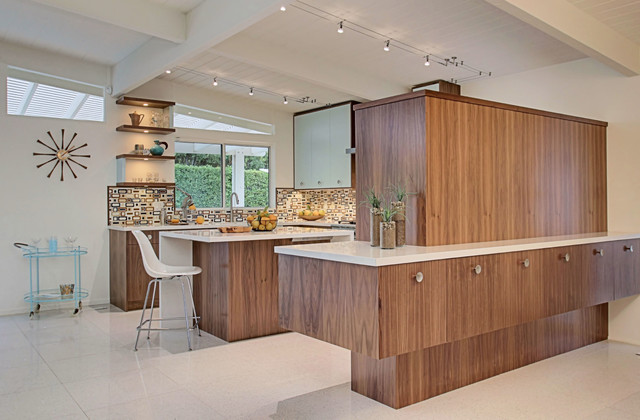 Cabinets Palm Springs  60's Inspired Kitchen - Designed by Benjamin Sullivan of KBC of Palm Springs, LL midcentury