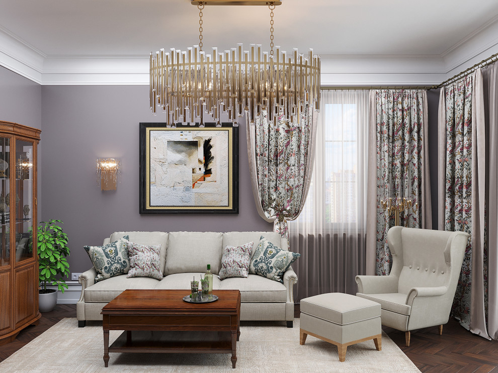 Дизайн-проект трехкомнатной квартиры для пары средних лет.