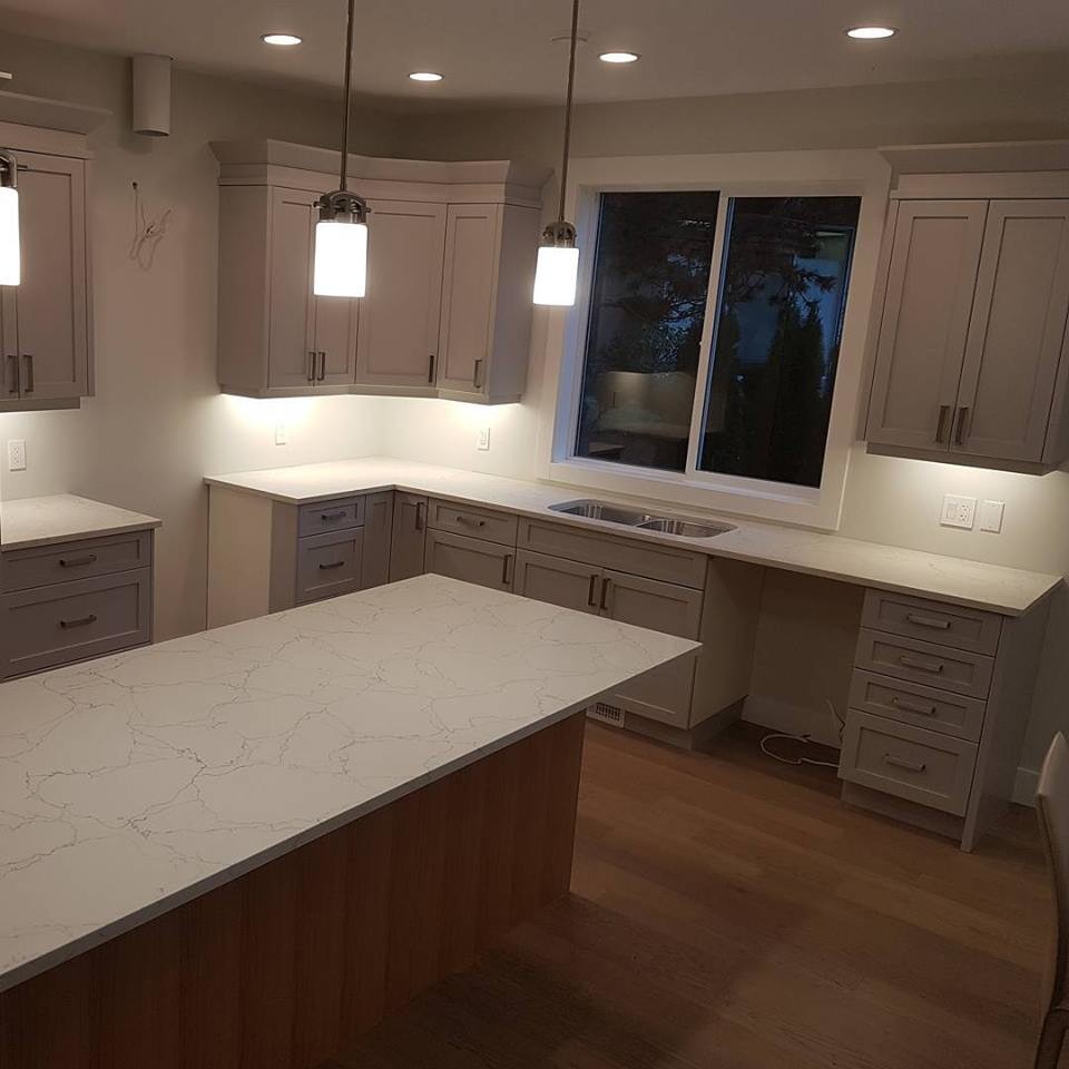 Vienna White Quartz Countertops