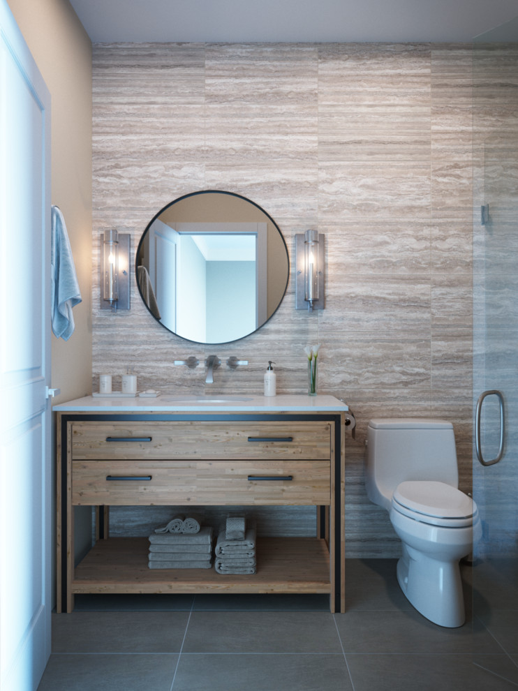 Bathroom - transitional bathroom idea in Orange County