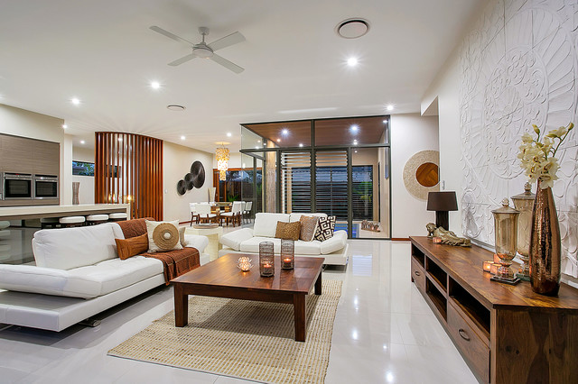 Litara Display Home tropical-living-room