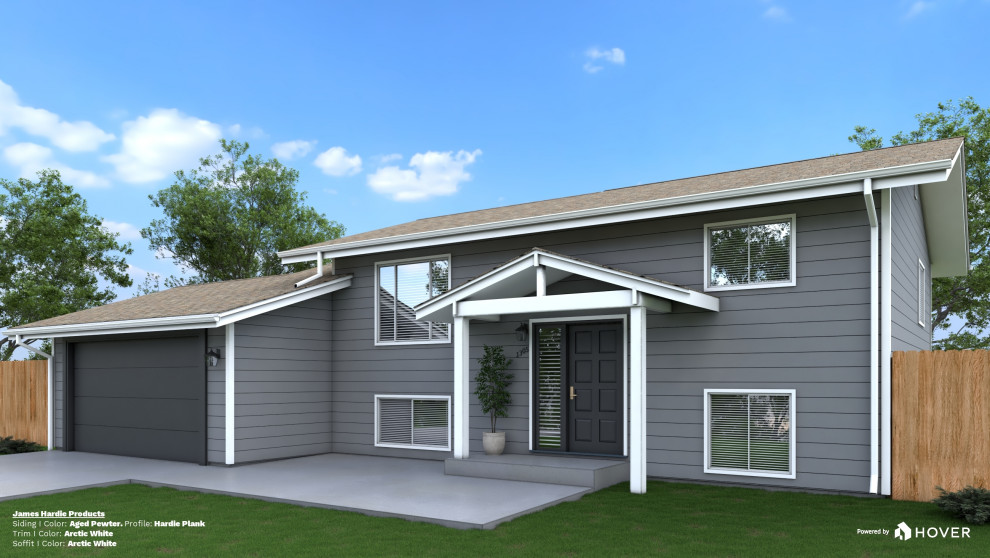 James Hardie New Deck Cable Railing + Shade Sail Posts Transitional