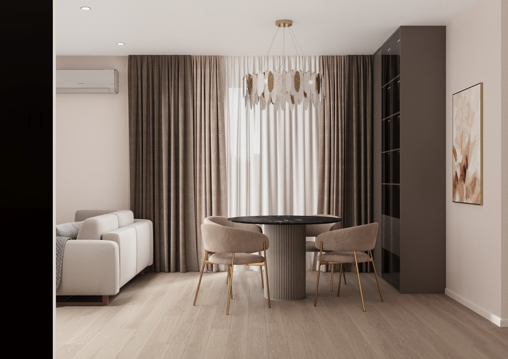 Кухня гостинная в ЖК"Южные кварталы"