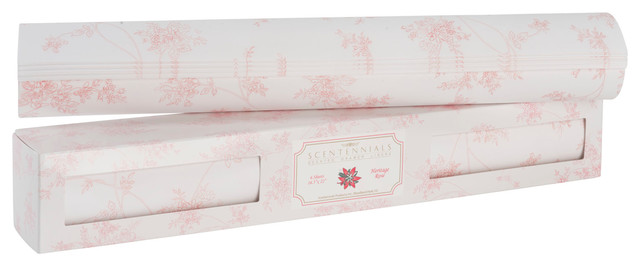 Heritage Rose Scented Drawer Liners Contemporary Drawer