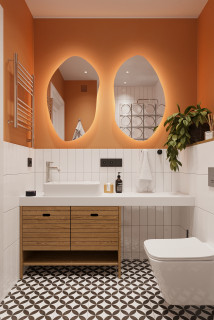Дизайн ванной комнаты в современном стиле брутализм