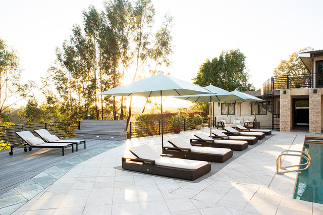POOL-SIDE LOUNGE contemporary-terrace