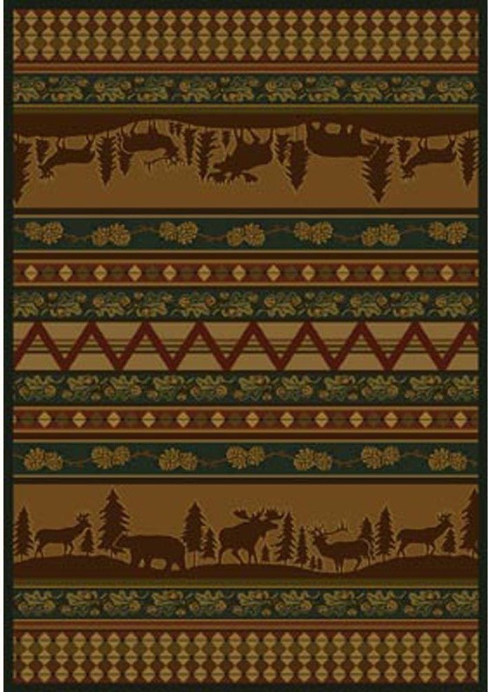 Contemporary Indoor/Outdoor Area Rug: United Weavers Rugs Pine Valley 7 ft. 10
