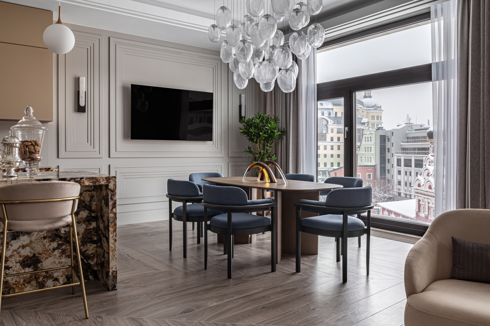 Апартаменты в ЖК Balchug Viewpoint, 156 м2