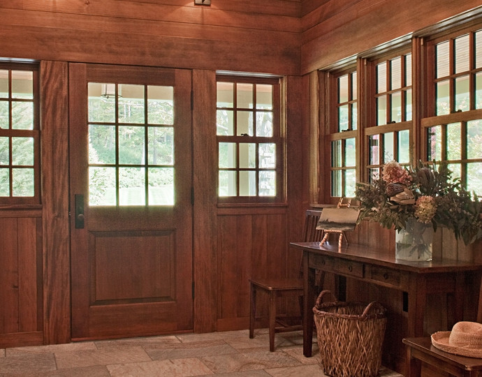 Entryway - rustic entryway idea