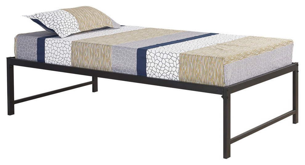 Archer Metal Daybed Frame With Metal Slats Transitional Daybeds