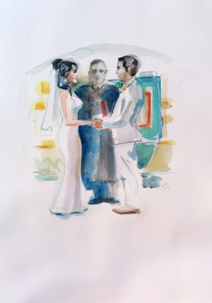 ORIGINAL WATER COLOR PORTRAITS