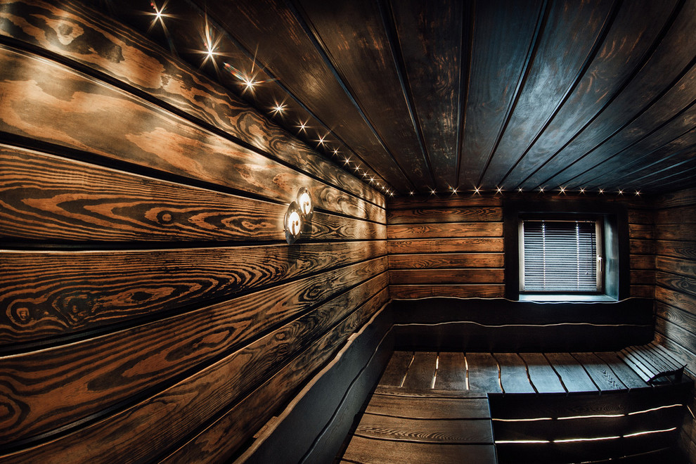 Колерованная вагонка из термососны.