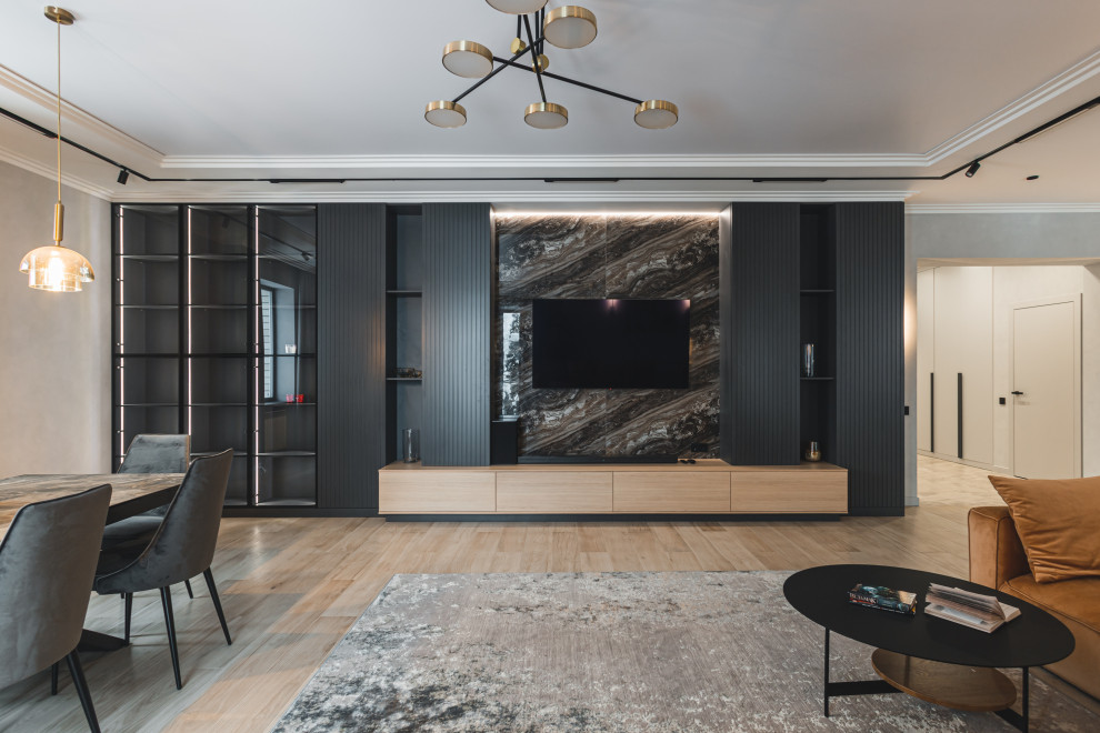 Реализованный интерьер частного дома площадью 300 кв.м.