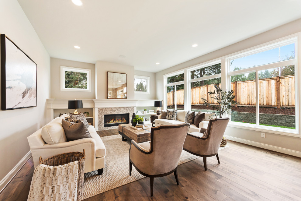 Home design - transitional home design idea in Seattle