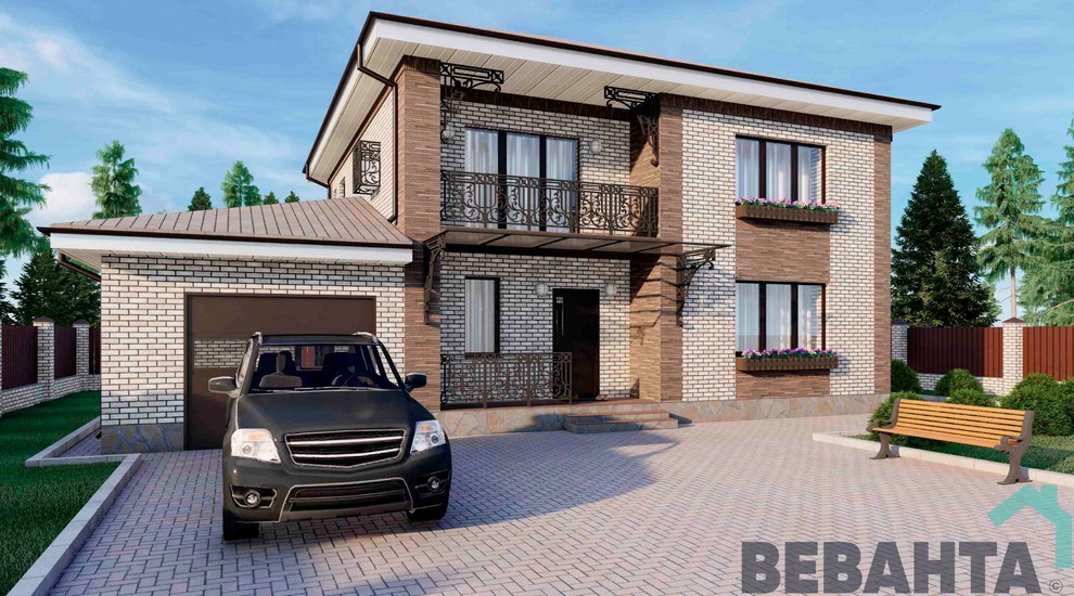 Загородный дом по проекту "Дом Валерии"