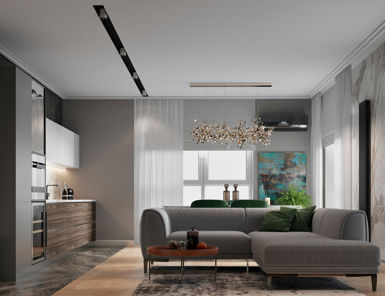 Дизайн проект квартиры ЖК Четыре Солнца