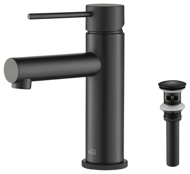 Circular X Brass Single Hole Bathroom Faucet Kbf1010 Contemporary Bathroom Sink Faucets By Kibi