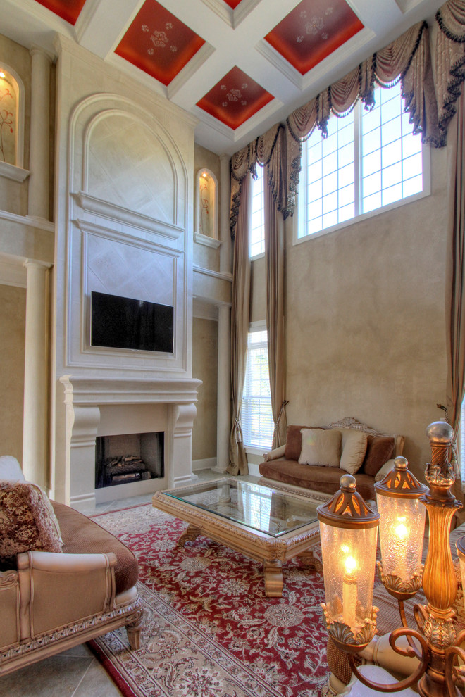 This is an example of a mediterranean living room in Atlanta.
