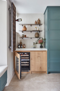 Mini fridge drawers and ice maker in bar - Transitional - Home Bar - Other  - by Marvista Design + Build