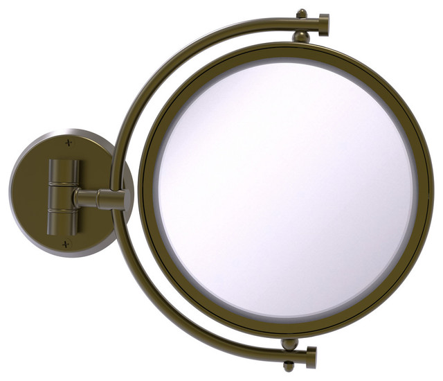 8 Wall Mounted Make Up Mirror 3x Magnification Transitional Make Up Mirror 3x Magnification