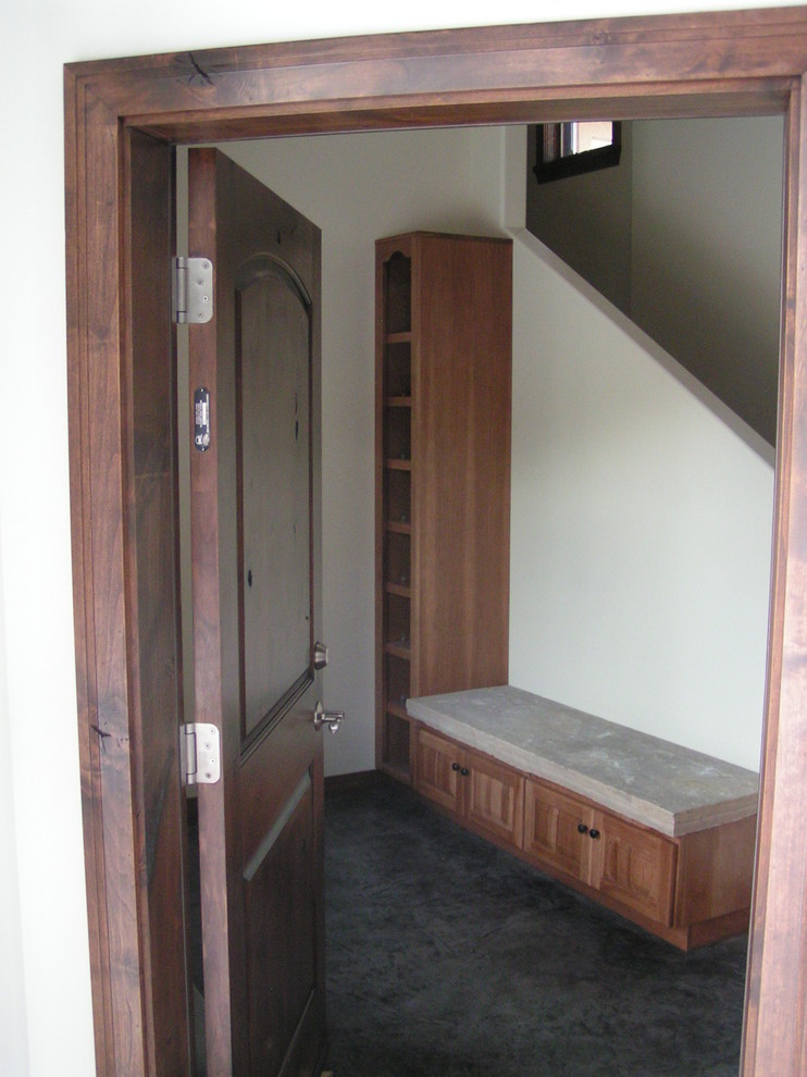 Inspiration for a transitional entryway remodel in Seattle