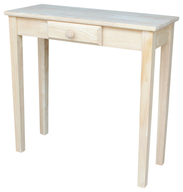 Mason Rectangular Accent Table With Drawer Unfinished Farmhouse Mason Rectangular Accent Table With Drawer Unfinished
