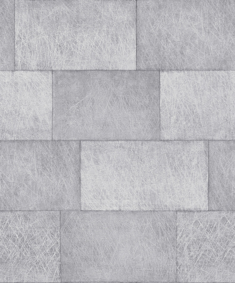 Lyell Light Grey Stone Wallpaper, Swatch Contemporary Wallpaper