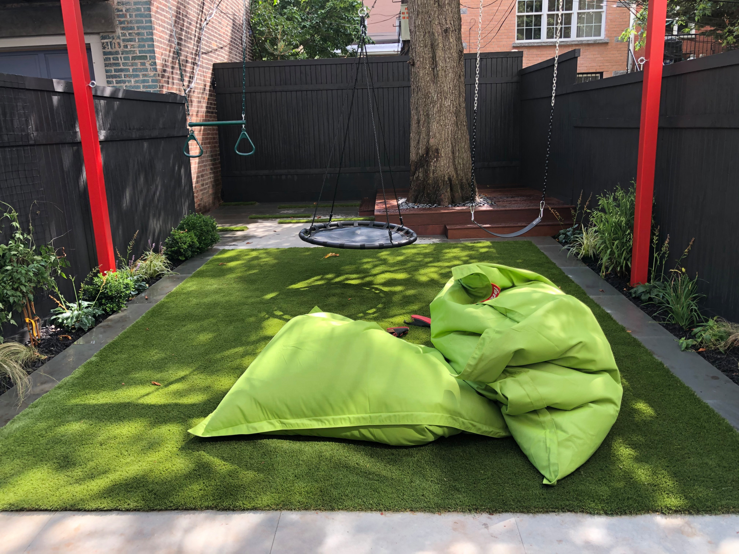 Kids Garden in a Shady  Backyard