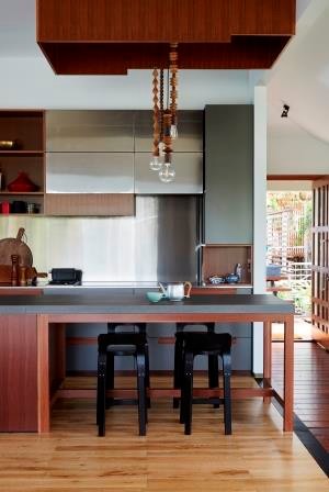 West End River House contemporary-kitchen
