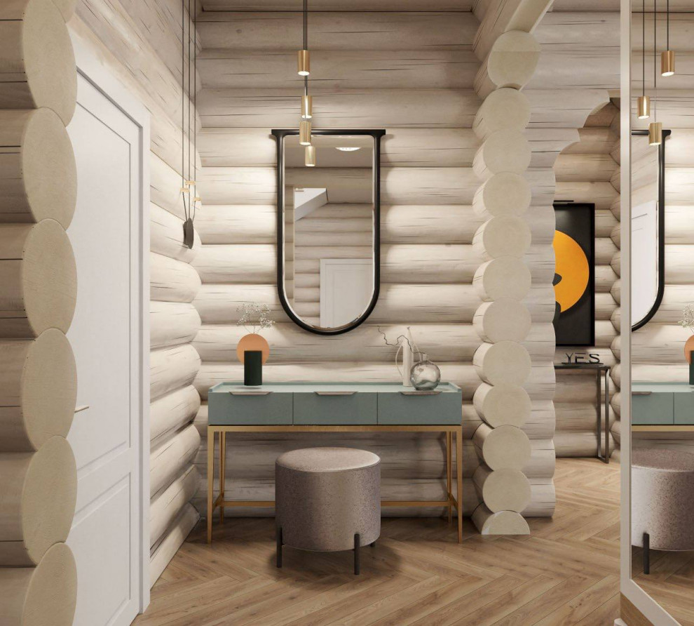 Дизайн проект бревенчатого дома "Феерия красок".