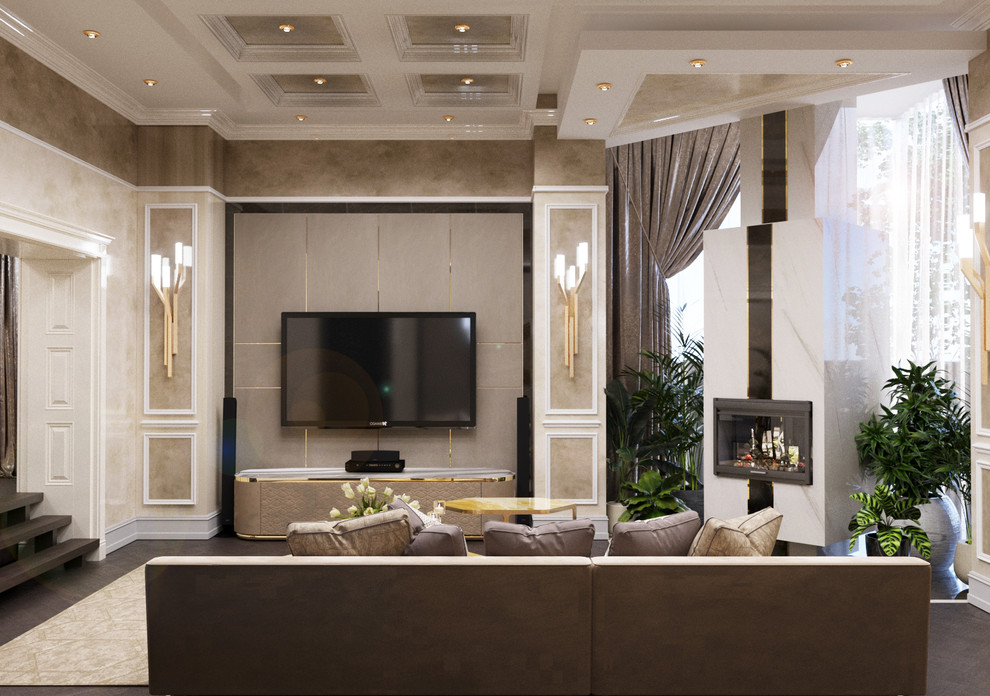 Роскошный интерьер загородного дома